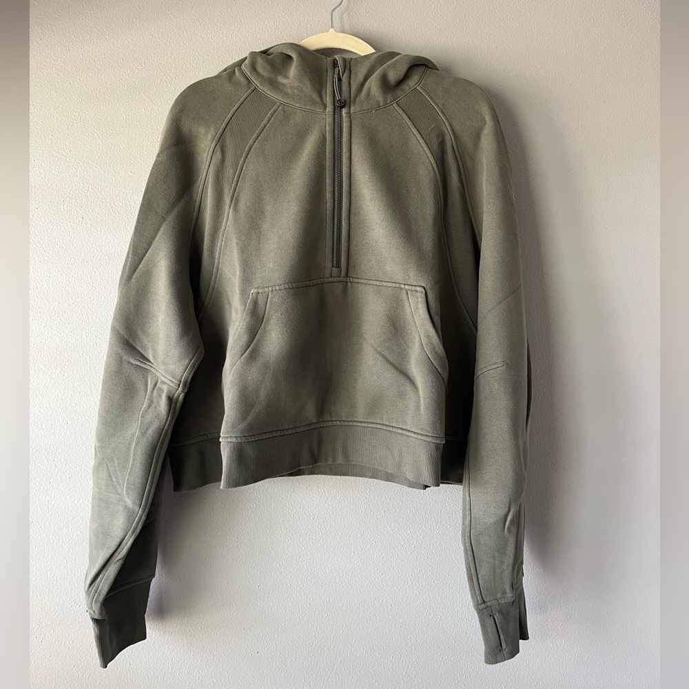 Lululemon Scuba Oversized Half-Zip Hoodie in Grey Sage